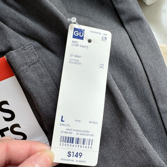 Grey Chef’s Pants NWT - Picture 4 of 5